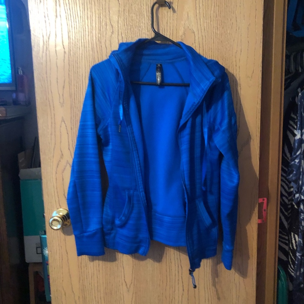 Blue zip up hoodie